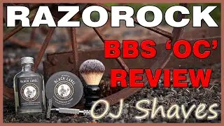 Razorock *NEW* BBS OC (July 2021) Razor Review! | Black Label Soap | 24mm Plissoft Brush