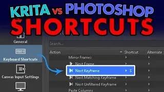krita v photoshop 3: keyboard shortcuts