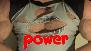 SEXY MUSCLEGOD DADDY ripping shirt WITH INCREDIBLE POWER - TheStreetFlexer