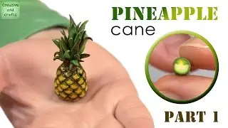 Полимерная глина - колбаска чешуйка АНАНАСА  / Pineapple from polymer clay (Cane) / Светлана Няшина