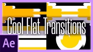 Flat Transitions (4 x Cool Animations) | After Effects