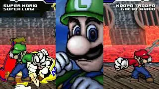 The King & Dr. Robotnik vs Moar Krabs & Hotel Mario + Hotel Luigi vs 4 Characters MUGEN Battle!!!