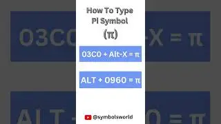 How to type pi symbol in word #pisymbol #pisign #shortcuts #keyboardshortcutkeys #keyboardtutorial