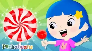 My Fruit Lollipop 🍭 | Learn COLORS 🟢 🟡🔵 🔴 & Healthy Snacks | Kids Songs @PeekabeansKidsSongs