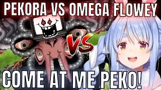 【Hololive】Pekora vs Omega Flowey with full fight and reaction (Neutral Route)【Undertale】【Eng Sub】