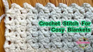 Perfect Crochet Stitch For Chunky Cosy Blankets  - EASY ONE ROW Pattern!