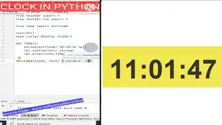 CLOCK IN PYTHON 🕒 | HOW TO CREATE CLOCK IN TKINTER IN PYTHON | 