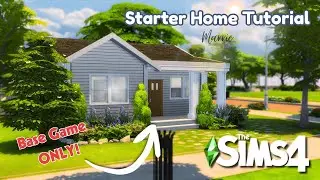 Starter Home Tutorial (BASE GAME ONLY!!) 🏠🛠️| Sims 4 Let's Build