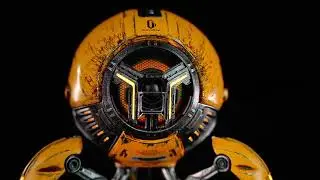 One-of-A-Kind Bluetooth Speaker! Mars Pro - Battle-Worn Yellow | Sci-fi speaker with RGB lights