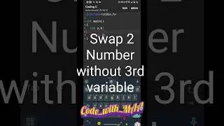 #24||Swap 2 Number without 3rd variable|| #tech #shorts #c #coding #programming #c_programming