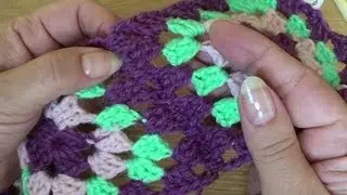 Вязание крючком. Соединение мотивов отдельным рядом