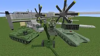 Minecraft flans mod:  3D guns,helicopters,tanks and much more.+install