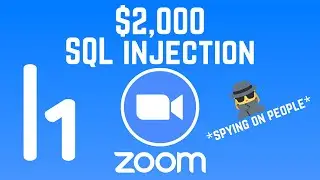 Zoom - turning on someone's camera using SQL injection vulnerability - Bug Bounty Reports Explained