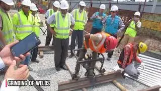 Track work of Akhaura to Laksam Double Line Dual Gauge Railway Project.