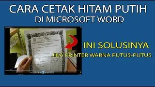CARA CETAK HITAM PUTIH DI MICROSOFT WORD