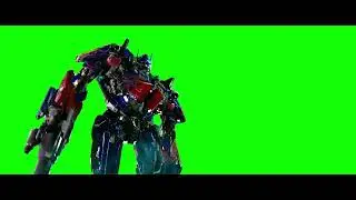 Optimus Prime saying "Not Today" and Shooting meme with Ironhide - Transformers 2 (Green Screen)