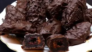 Домашни Бонбони - Сини Сливи Покрити с Шоколад