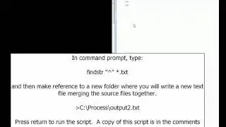 Windows Command to Combine Multiple Text Files & Add Name of Each to Beginning of Its Contents