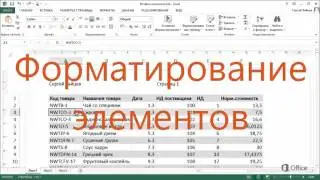 Excel 2013 Сведения о колонтитулах