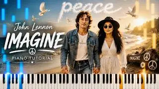 Learn To Play Imagine John Lennon on Piano! (Easy)