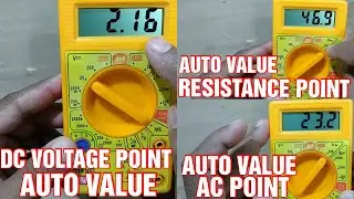 How to repair auto value in Dc point Ac point Resistance point I Repair Long Beep I DT830D Repair