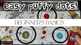 Make Puffy Dots.. Easy! No Layers!