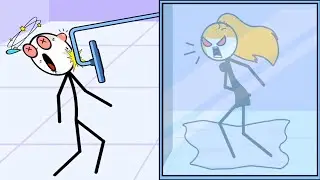 Draw Drag Delete Pin Pull to Something (WEEGOON) - All Levels 1-150 - Funny Stickman Puzzle Game
