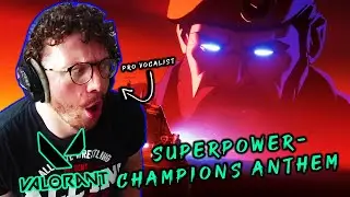 Pro Vocalist REACTS to "SUPERPOWER"  | Valorant Champions 2024 Anthem