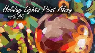 Holiday Lights Paint Along
