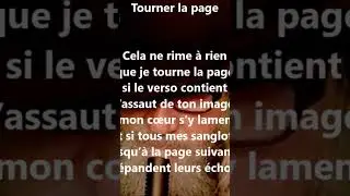 Tourner la Page (poème d'amour écrit par Mingolove Romain)