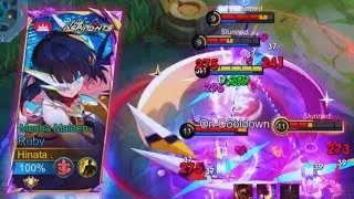 RUBY NEW PHYSICAL ATTACK BUILD (1 VS 5) IN RANK |MOBILE LEGENDS