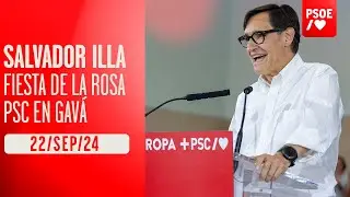 Salvador Illa participa en la Fiesta de la Rosa del PSC