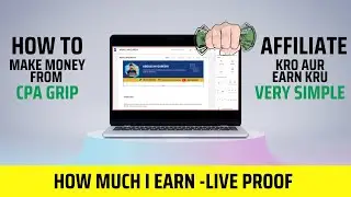 CPAGrip Affiliate Marketing For Beginners 2024 | CPA Marketing Make Money