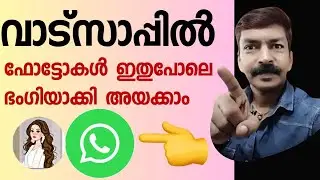 ഇങ്ങനെ ഒരു കാര്യം വാട്സാപ്പിൽ ഉണ്ടായിരുന്നോ !😮| WhatsApp photo filters android Malayalam