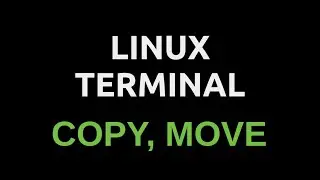 Копировать файлы, перемещать файлы команды COPY, MOVE,  Linux terminal