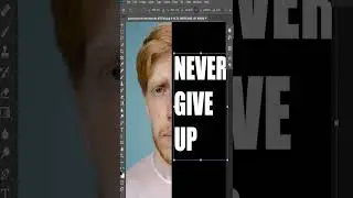 How to do transparent text portrait on face in photoshop 🔥#photoshop #shorts