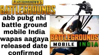 Pubg return in india || battleground mobile India || how to pre-register || pubg first look
