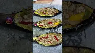 Лодочки из баклажанов