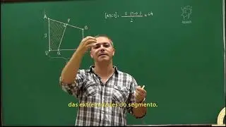 Geometria - Aula 57 - Um problema sobre áreas em um trapézio - Legendado