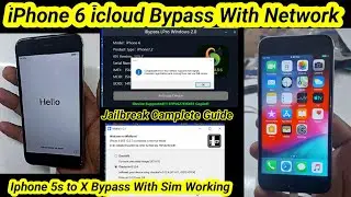 iphone 6 icloud Bypass With Network | iphone jailbreak kesa kare | Camplete guide |