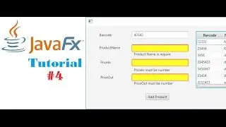 #04 JavaFx and SQL Server Tutorials | Validation TextField