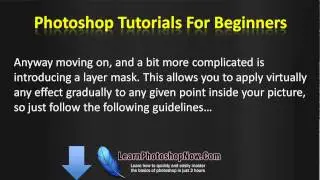 How To Create Special Effects With Adobe Photoshop - Part 1