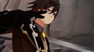 Genshin Impact 1.5 Azhdaha's/若陀 Return cutscene (CN dub)