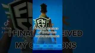 FNCS CHAMPIONS HONOR BACKBLING FREE! 