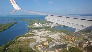 Заход и посадка на маленький остров южнее Кубы