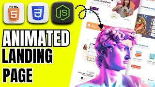 Animated Landing Page Using HTML CSS and JavaScript | How to Create Landing Page Using HTML and CSS
