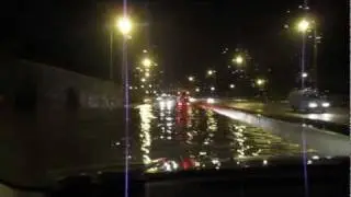 Flooding on the M50 in Dublin - October 2011