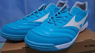 Unboxing Sepatu Futsal Mizuno Morelia Classic IN Curacao Blue 🌊