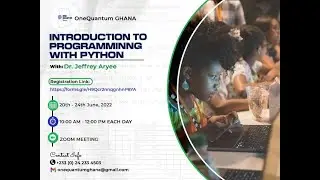OneQuantum Ghana & PY4CA Joint Training on Python Programming | Day 1