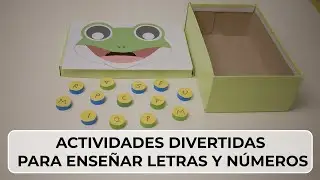 ACTIVIDADES DIVERTIDAS PARA ENSEÑAR LETRAS Y NÚMEROS | MOTRICIDAD FINA